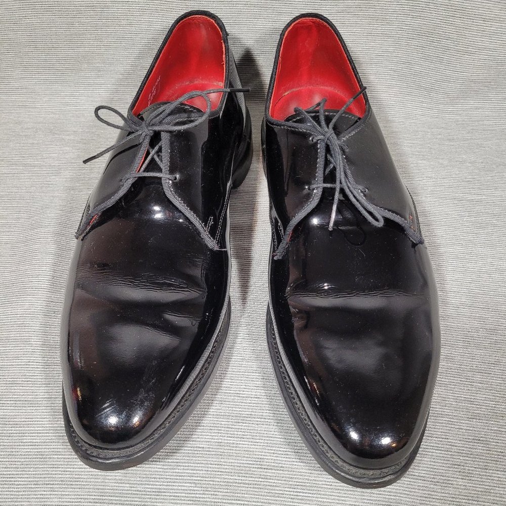 Allen Edmonds Black Patent Leather Formal Oxford Shoes, size 11D